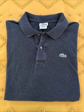 Lacoste Men's Dark Blue Short-Sleeve Piqué Polo